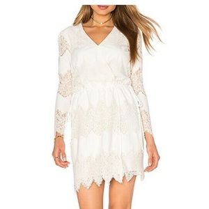 Wayf White Shores Lace Ivory Wrap XS | Nordstrom